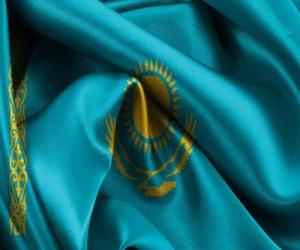 пазл Флаг Республики Казахстан или Казахстан